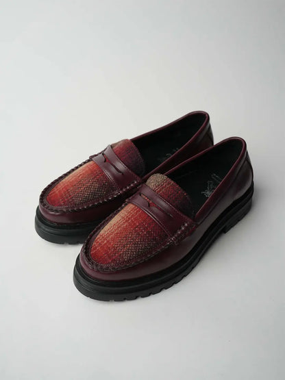 Theater Women Dr. Storm Cherry Chunky Penny Loafers