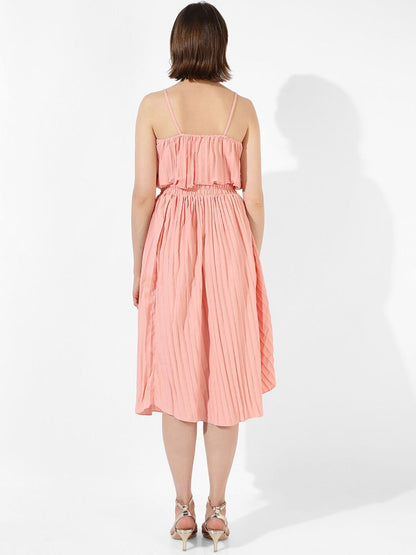 Accordion Pleated Top With Skirt Co-Ords