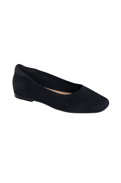 Neeman's Plush Square Ballerinas for Women | Flats & Slip On Casual Shoes | Comfortable & Flexible