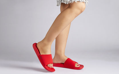 Neeman's Eco Slides for Women | Open Toe Indoor Outdoor Slippers for Boys | Natural Rubber and Recycled Materials| Anti Skid Durable | Lightweight and Comfort Flip Flops