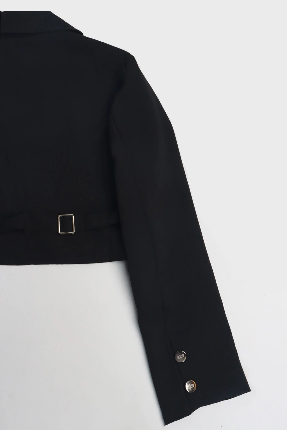 Black Cinch Strapped Blazer