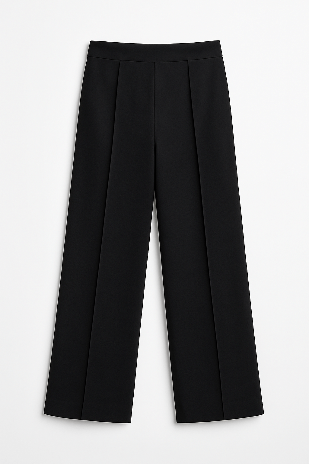 Black High Rise Tapered Pants