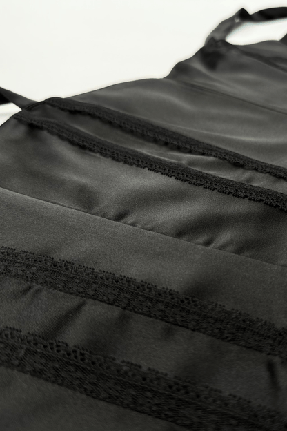 Black Pearl Tie up corset