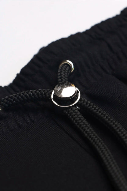 Black Pleated Sweatpants