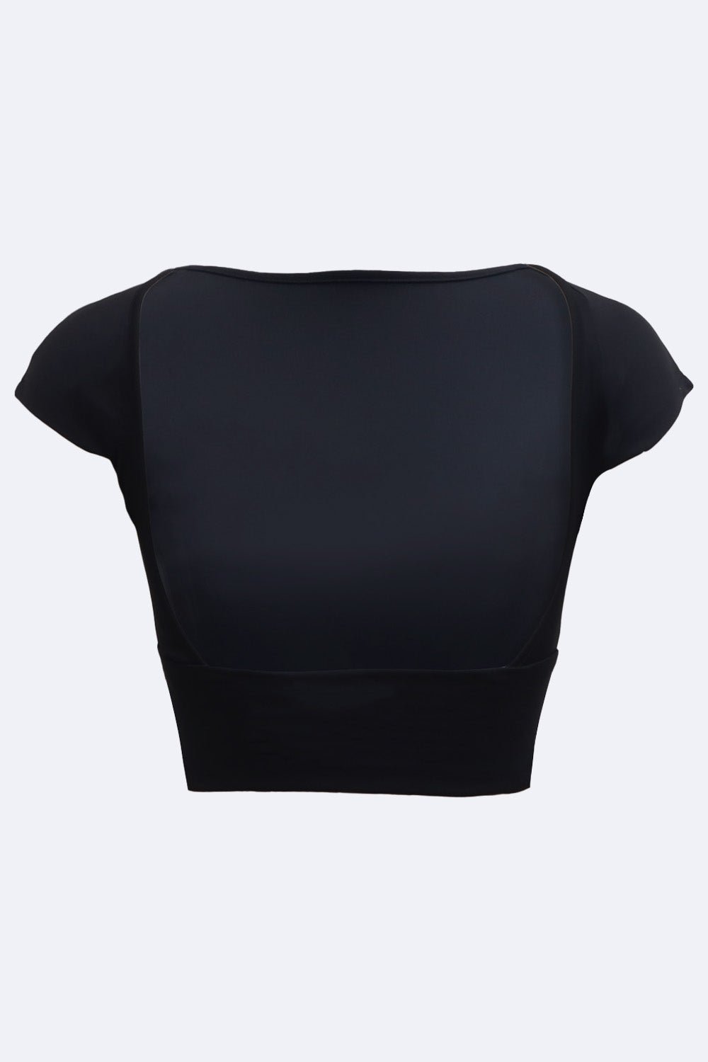 Black Retro Backless Tee