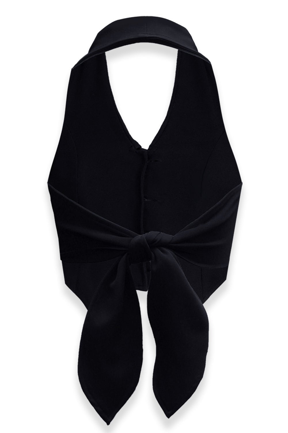 Black Workload Tie-up vest