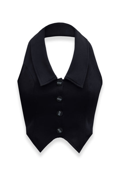 Black Workload Tie-up vest