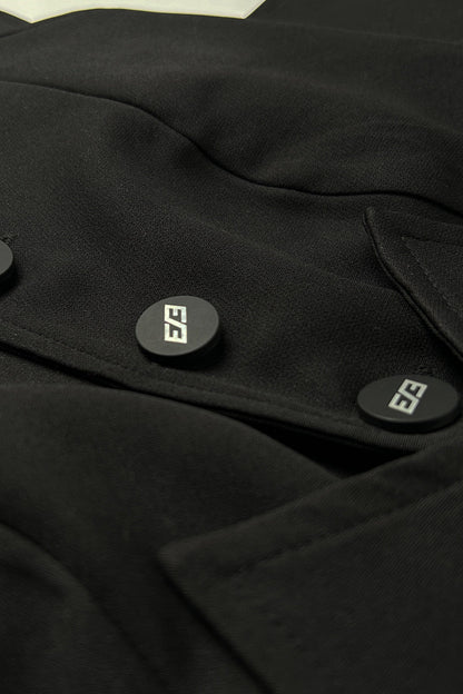 Black Workload Tie-up vest