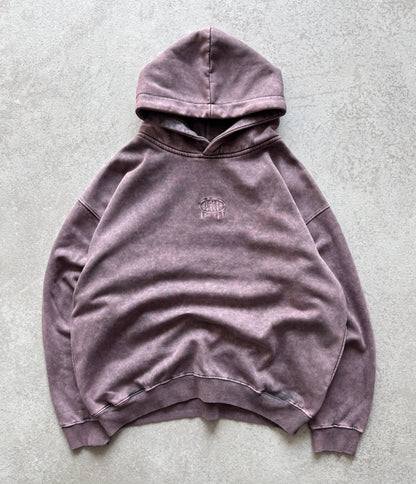 Blueberry Acid wash hoodie (Purple)