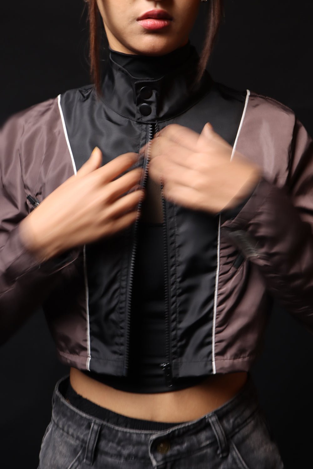 Brown Rogue Zip-Up Jacket