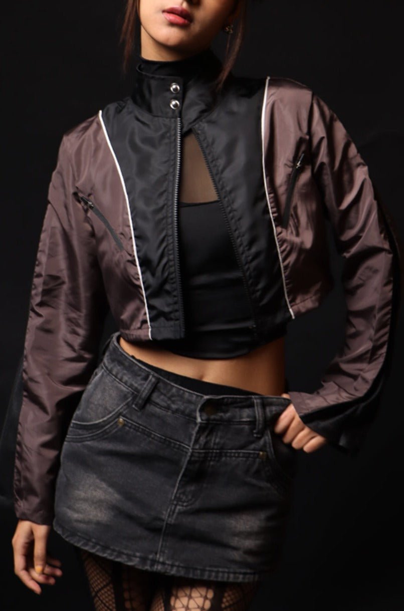 Brown Rogue Zip-Up Jacket