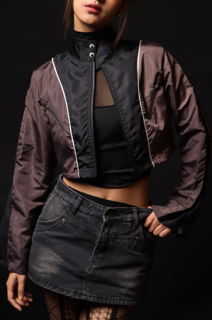 Brown Rogue Zip-Up Jacket