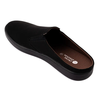 Paaduks Nest Mules Vegan Suede Black Men Slip-ons