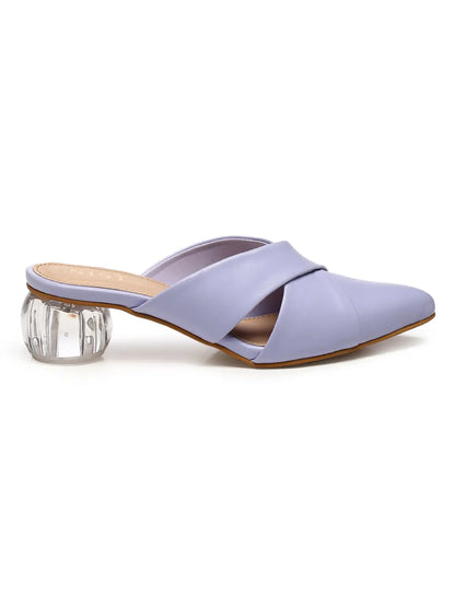 GNIST Comfort Mule Lavender Round Heels
