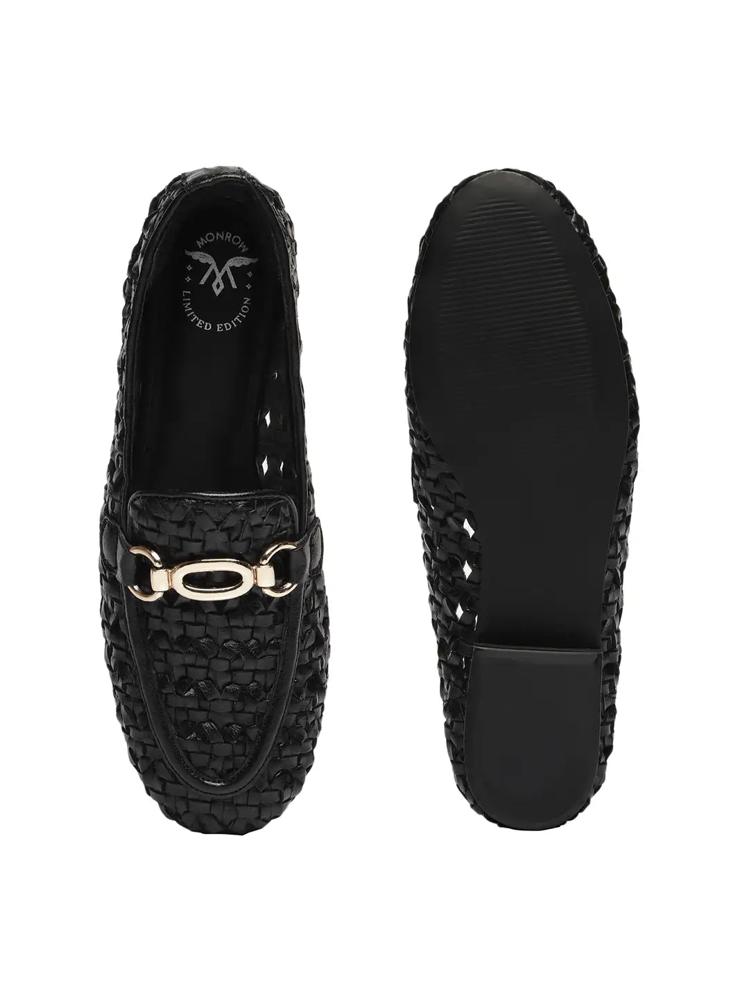 Cora Black Flat Loafers