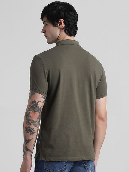 Polo Collar Slim Fit Pure Cotton T-shirt