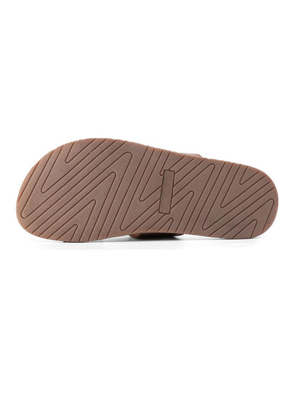 T-Rad Classic Double Monk Strap Sandals - Tan - UK 10 EU 44