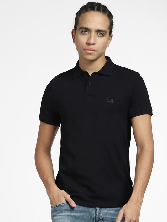 Polo Collar Slim Fit Cotton T-shirt