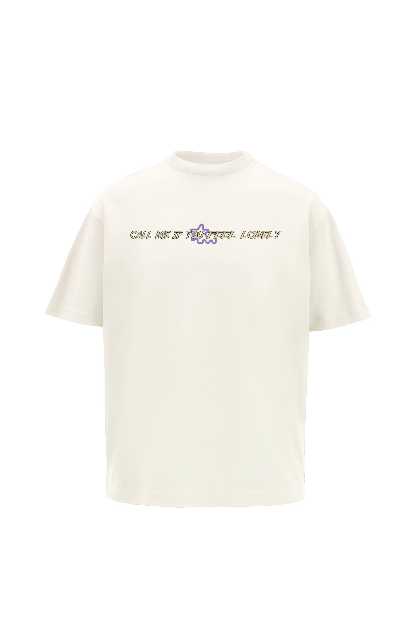 Call Me Cream Oversized T-Shirt
