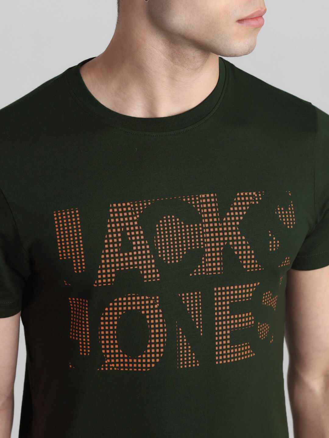 Typography Printed Slim Fit Round Neck Cotton T-shirt
