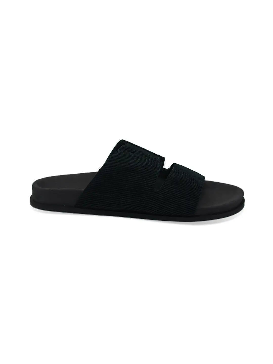 Paaduks Finn Cloak Corduroy Black Men Slides