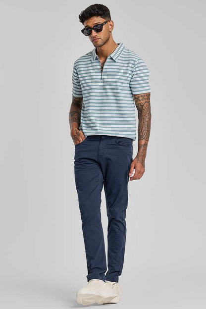 Navy 5 Pocket Chinos