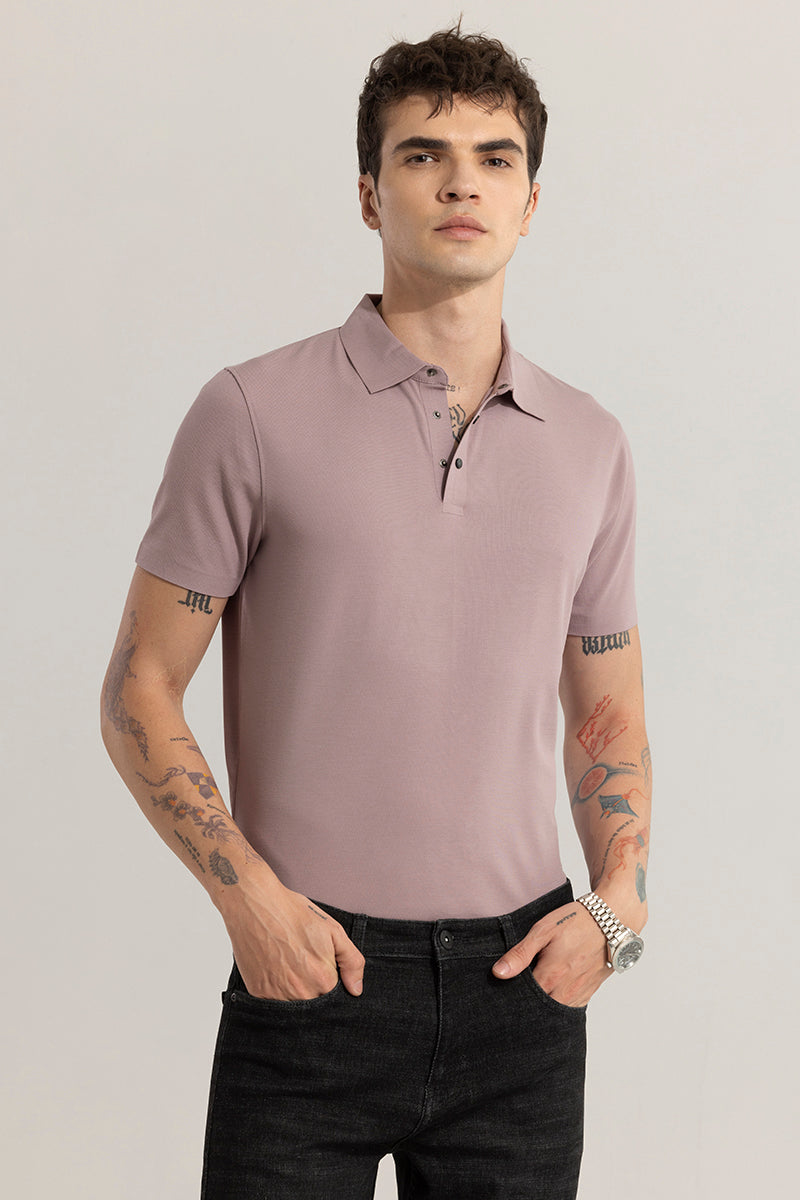 Edward Mauve Polo T-Shirt