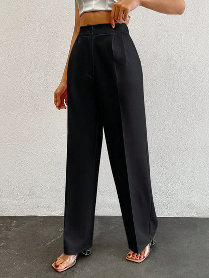 Formal Pleated Wide Leg Trouser