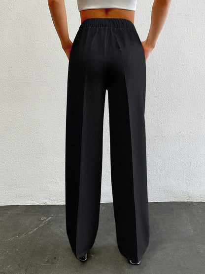 Formal Pleated Wide Leg Trouser