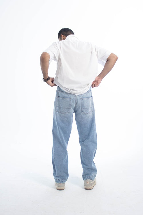 Metro Comfort Loose Jeans: Skyline Fade