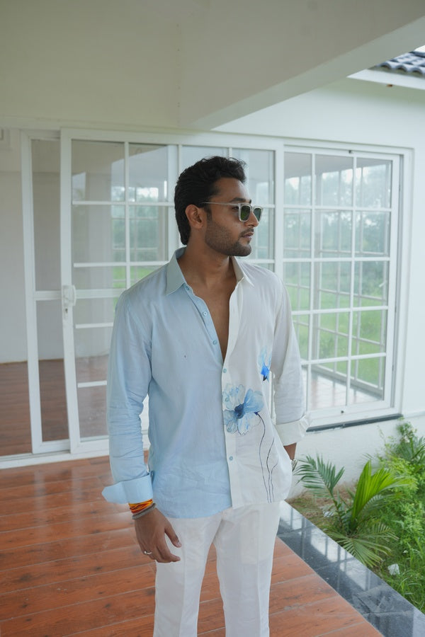 Blue Elan Cotton Shirt