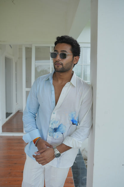 Blue Elan Cotton Shirt