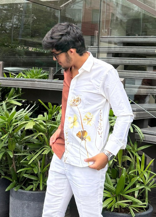 Mocha Brown Cotton Shirt