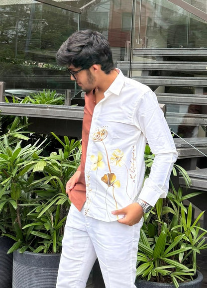 Mocha Brown Cotton Shirt