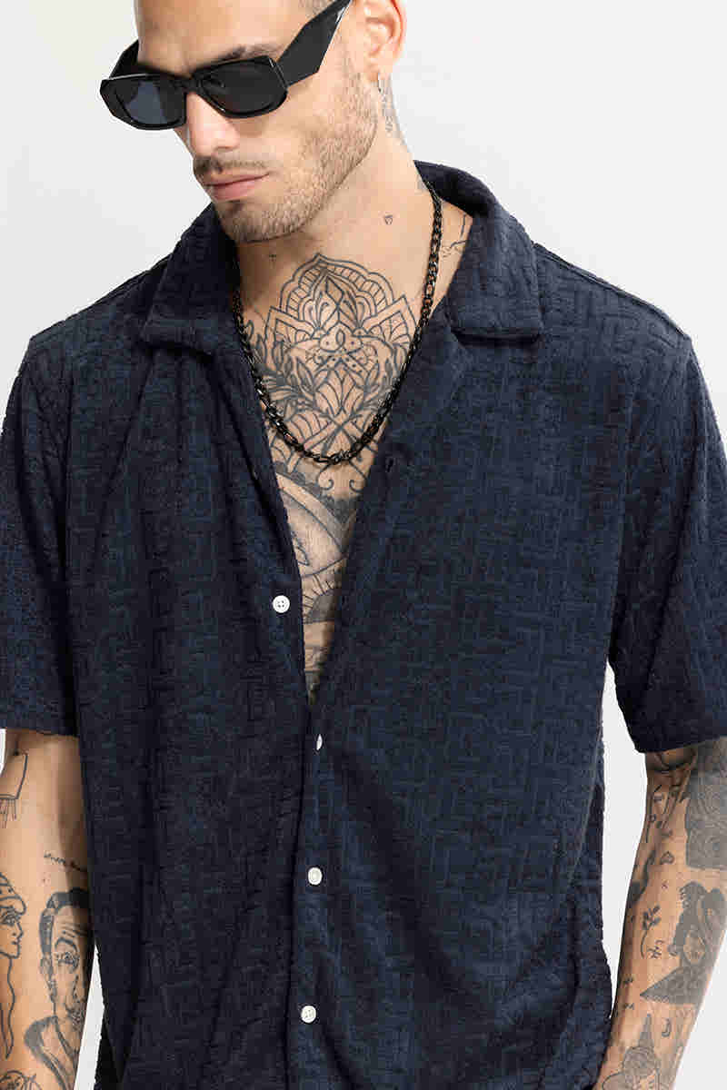 Quads Line Navy Shirt