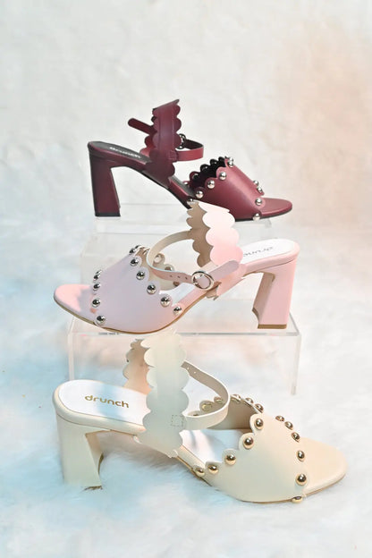 Scallop Heels - Pink