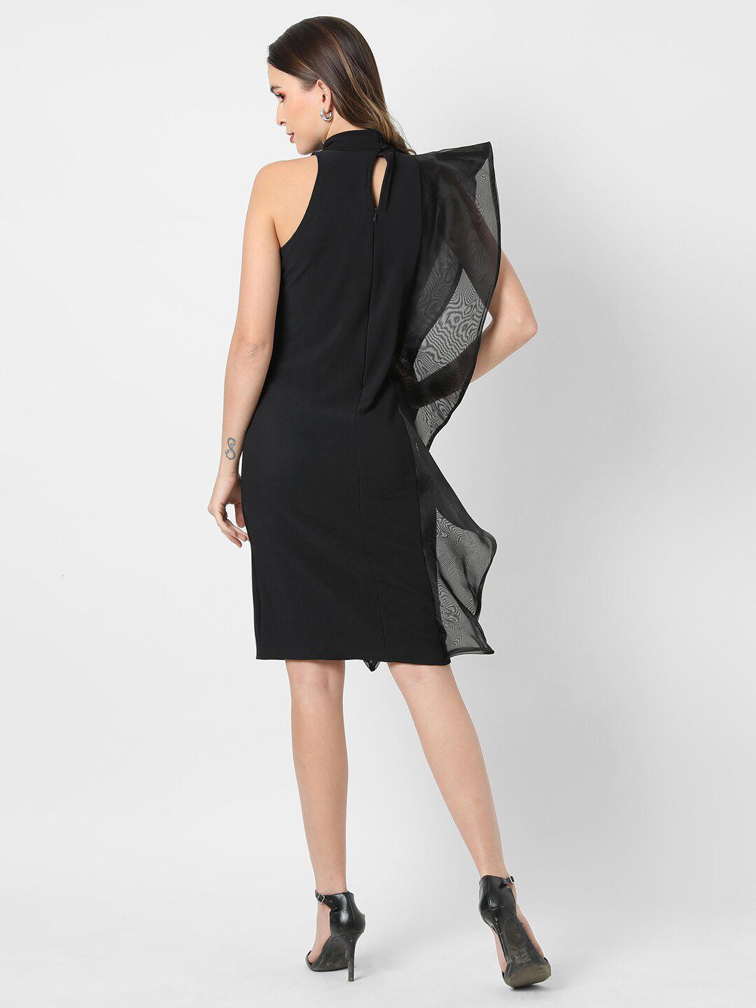 Women Black Party Sheath Dress