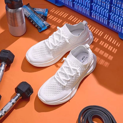 Neeman's Knit Gliders Casual Sneakers for Men | Breathable AirKnit Upper, Cushioned Insole & Slip-Resistant Sole for All-Day Comfort