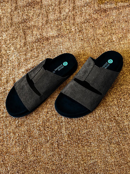 Paaduks Finn Cloak Corduroy Grey Men Slides