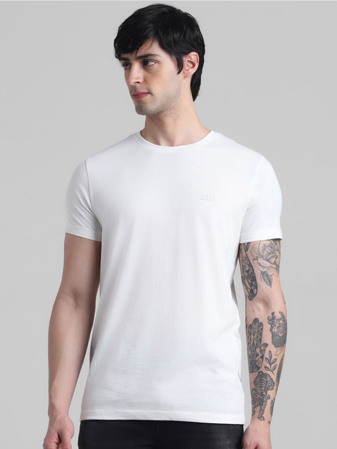 Slim Fit Pure Cotton Casual T-shirt
