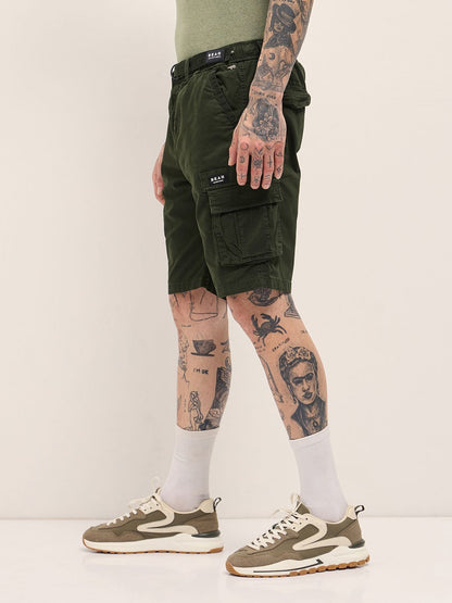 Men Men Cotton Solid Knee Length Shorts