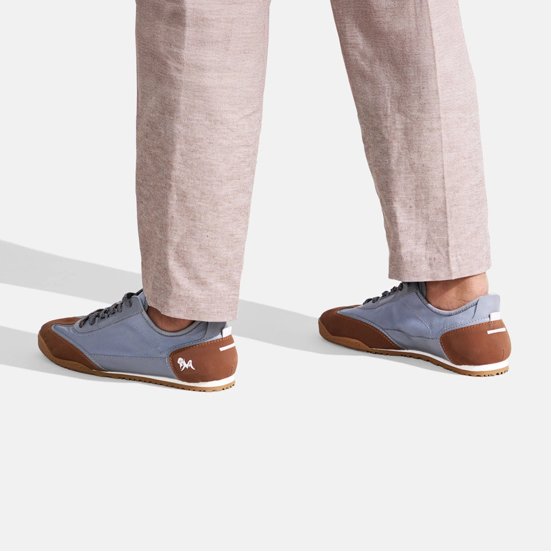 Neeman's The Urban Ease Sneakers for Men | Lightweight Canvas with Vegan Suede & Nylon Upper | Breathable, Flexible & Cushioned Everyday Footwear