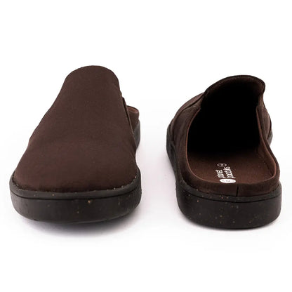 Paaduks Nest Mules Vegan Suede Brown Men Slip-ons