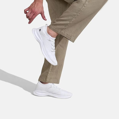 Neeman's Knit Gliders Casual Sneakers for Men | Breathable AirKnit Upper, Cushioned Insole & Slip-Resistant Sole for All-Day Comfort