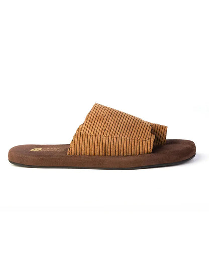 Paaduks Iru Cloak Corduroy Brown Slides