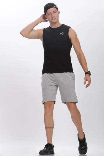 Everyday Cotton Shorts in Pebble Grey