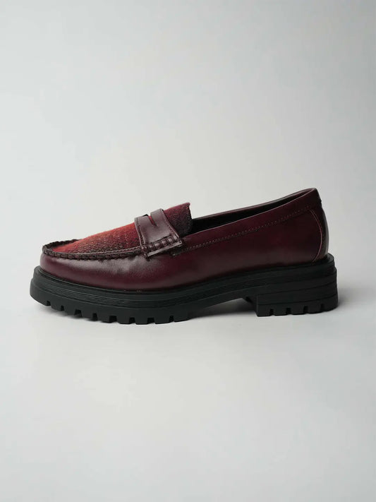 Theater Women Dr. Storm Cherry Chunky Penny Loafers