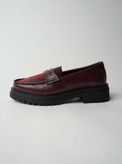 Theater Women Dr. Storm Cherry Chunky Penny Loafers