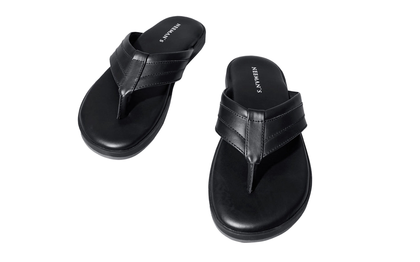 Neeman's Indo-Western Casual Flip Flops for Men | Lightweight, Durable and Flexible Sandals | PU Thong Strap & TPR Out sole