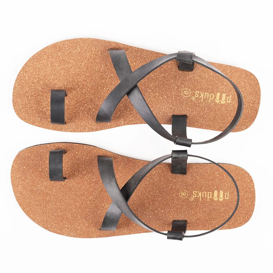 Paaduks Sko Slingback Cork Sandals Men